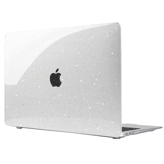 Etui obudowa Alogy Hard Case do Apple MacBook Air 13 M1 2020 Glitter Clear + Folia na ekran + Nakładka na klawiaturę + Etui wsuwka