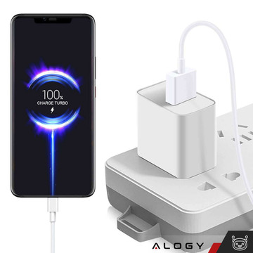 USB - USB-C Type C Cable Alogy Strong Fast 67W 6A PD 1.5M Cable White
