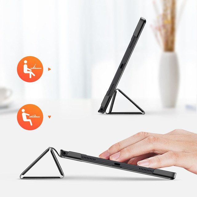 Flipové pouzdro Dux Ducis Domo pro Samsung Galaxy Tab A8 10,5 X200 / X205 černé foliové stylusové pero