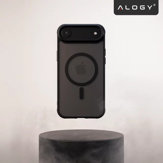 Alogy 3in1 Case Pack™ – Černý hybridní kryt MagSafe se 2 ochrannými tvrzenými skleněnými pouzdry pro Apple iPhone 17 Air