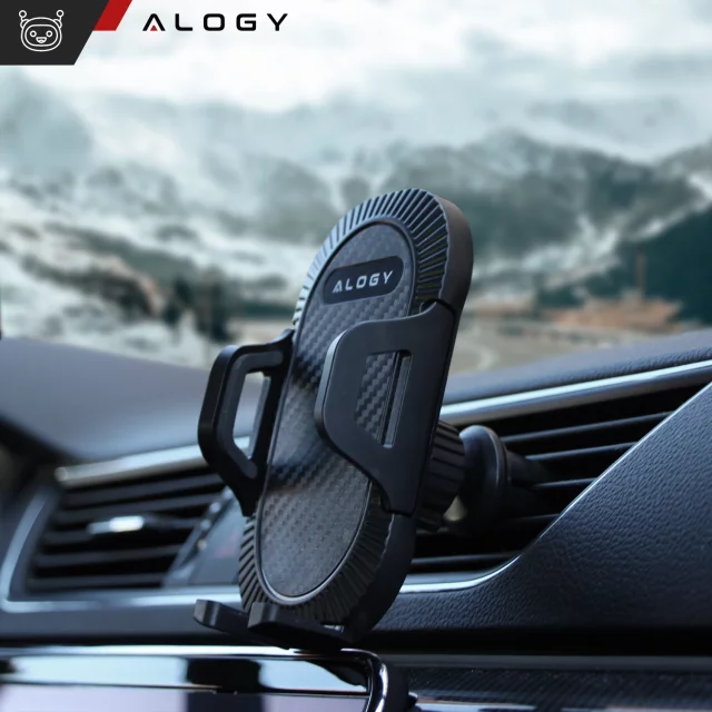 Alogy 3-in-1 car phone holder for the windshield, dashboard grille, cockpit Organizer