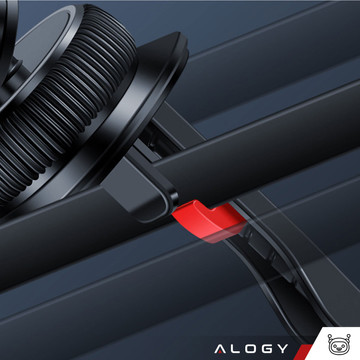 MagSafe car holder for iPhone 14 13 12 for the grille Alogy Airvent car holder Black