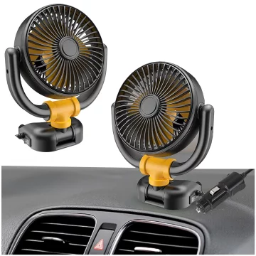 Malý ventilátor Mini ventilátor do auta pro kokpit Palubní deska Zapalovač cigaret pro auto 12V Quiet Alogy Car Black