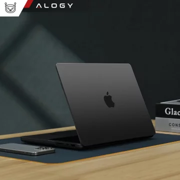 Etui ochronne do Apple Macbook Pro 14 - M1/M2/M3/M4 2021-2024 Alogy AirGuard™ Elastyczna obudowa bez odcisków palców Matowa Czerń