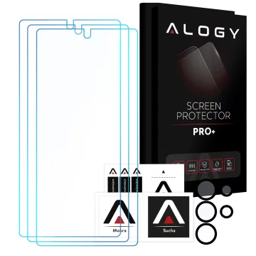 Alogy Glass Pack 3x Tvrzené sklo na displej 9h Sklo na objektiv pro Apple iPhone 14 Pro