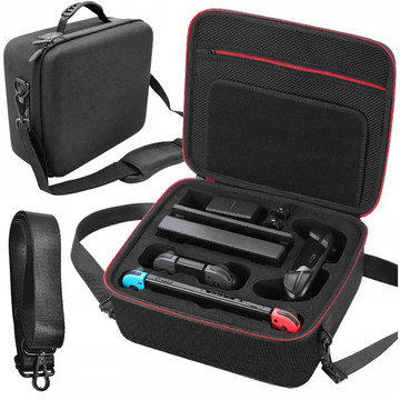 Case Suitcase Suitcase Bag for Nintendo Switch OLED Accessories 21 Games Alogy Waterproof with Strap Black