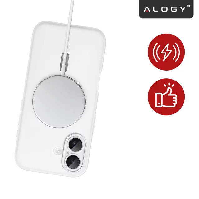 Etui do Apple iPhone 17 – matowa obudowa do MagSafe z ochroną obiektywu, smukłe i odporne na zarysowania, idealne dopasowanie – Alogy Skinny MatteCase™ Białe