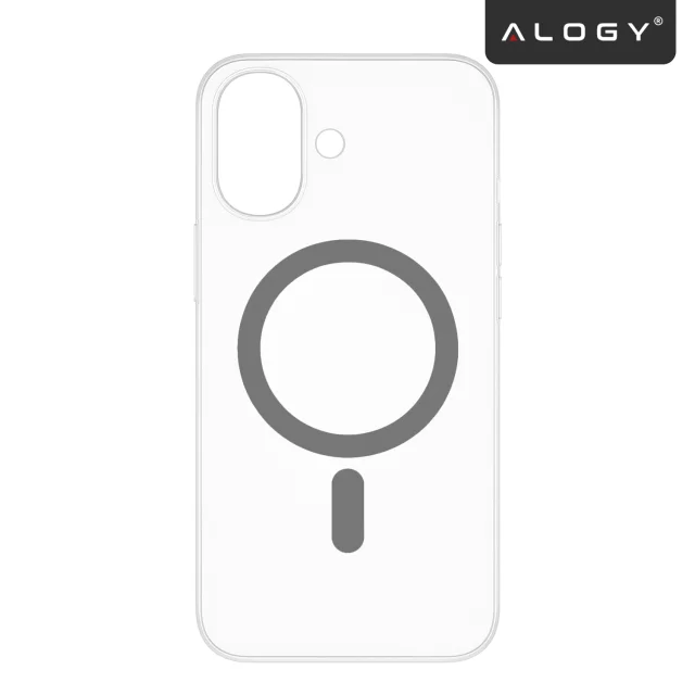 Pouzdro pro Apple iPhone 16 Pro Max Alogy MagSafe Hybrid Matte Case Matte Cover with Lens Protection Black