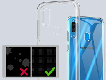 Alogy Silikonhülle Hülle für Samsung Galaxy A30 / A20 / M10S transparent
