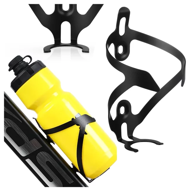 Koš na láhev na vodu, pití, láhev na vodu, držák na kolo, univerzální držák na láhev s vodou, s prostorem pro Airtag, černá a červená