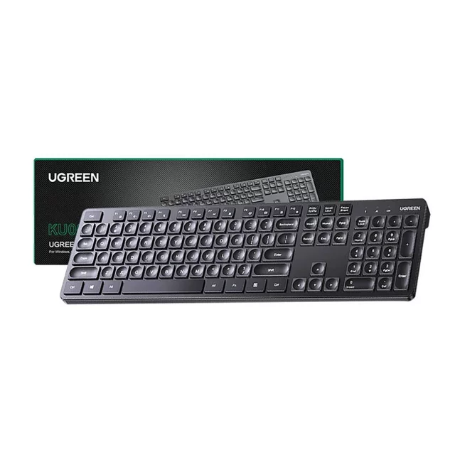 Ugreen KU004 90875 Kabelgebundene Tastatur 1,5 m für Windows / MacOS – Schwarz