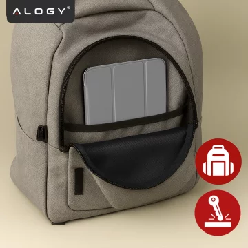 Apple iPad 11. Generation (11 Zoll, 2025) / 10. Generation (10,9 Zoll, 2022) Hybrid-Schutzhülle mit Stifthalter, faltbarer Abdeckung und Standfunktion, Alogy HybridBook™ Hülle – Grau