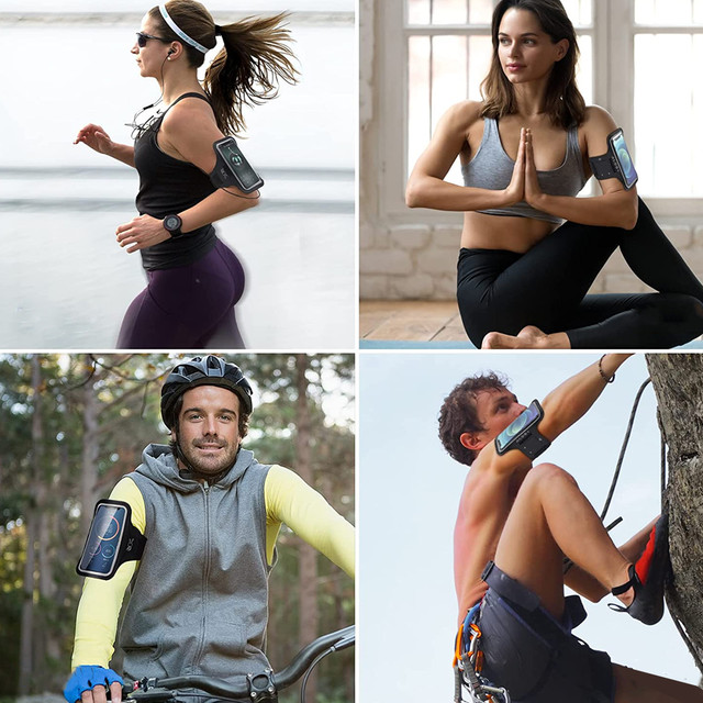 Běžecké pouzdro Alogy WaterProof Sport ArmBand vodotěsné pouzdro na ruku pro telefon 6,7 palce černé