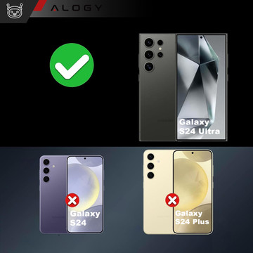 Pouzdro pro Samsung Galaxy S24 Ultra Back Cover Hybrid Clear Case Alogy Transparent Glass