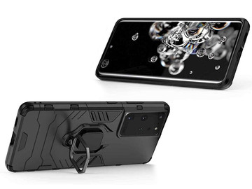 Pouzdro Alogy Stand Ring Armor pro Samsung Galaxy S21 Ultra černé