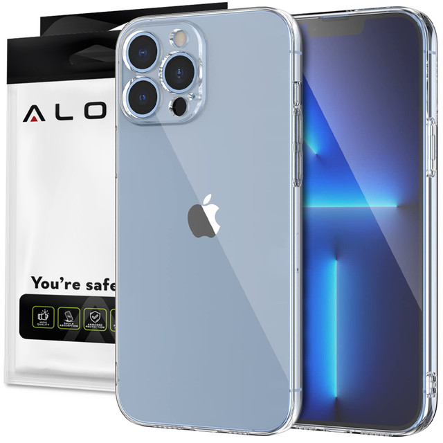 Armored case Alogy Hybrid Case for Apple iPhone 13 Pro with camera cover Clear Glass