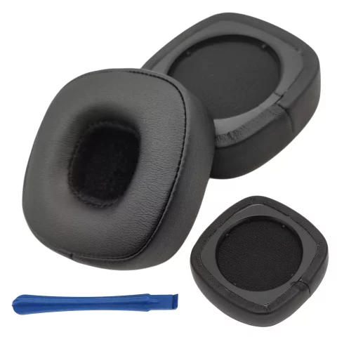 Nauszniki 2x wymienne pady gąbki do słuchawek do MARSHALL MAJOR IV 4 / BLUETOOTH Czarne + urządzenie do demontażu