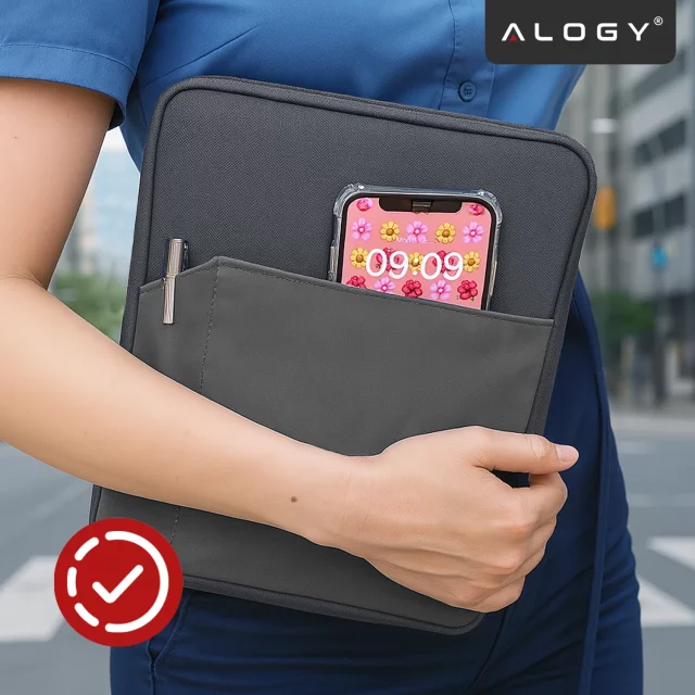 Handyhülle Wasserdichtes Gehäuse Alogy universal IPX8 bis 6,5 Schwarz