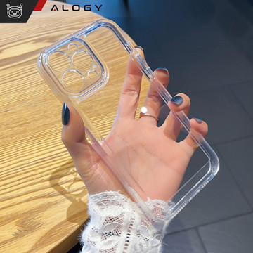 Case for iPhone 15 Pro Housing Case Silicone Transparent Camera Protection Lens Protector Alogy Slim