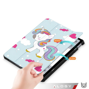 Pouzdro pro Samsung Galaxy Tab A9 2023 8,7" X110/X115 obal na tablet obal Alogy obal na knihu Unicorn Unicorn modrý