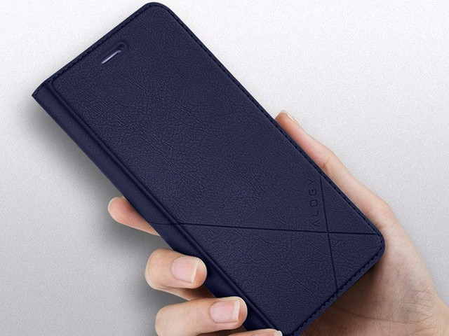 Flip Case Wallet Alogy Leather Case pro Apple iPhone 11 Pro Max Navy Blue