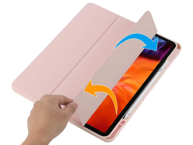 Magnetické pouzdro Alogy 2v1 pro Apple iPad Air 4 2020/5 2022 růžové