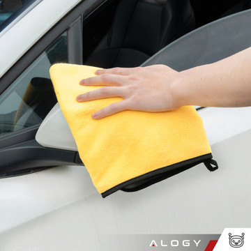 3x Cloth polishing cloth for screens microfiber 30x40 cm Double-sided velour towel for washing screens drying the car Alogy