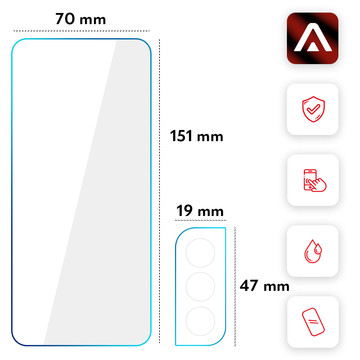 3x 9H Tempered Glass Screen 2x Camera Lens Alogy Glass Pack for Galaxy S22 Plus