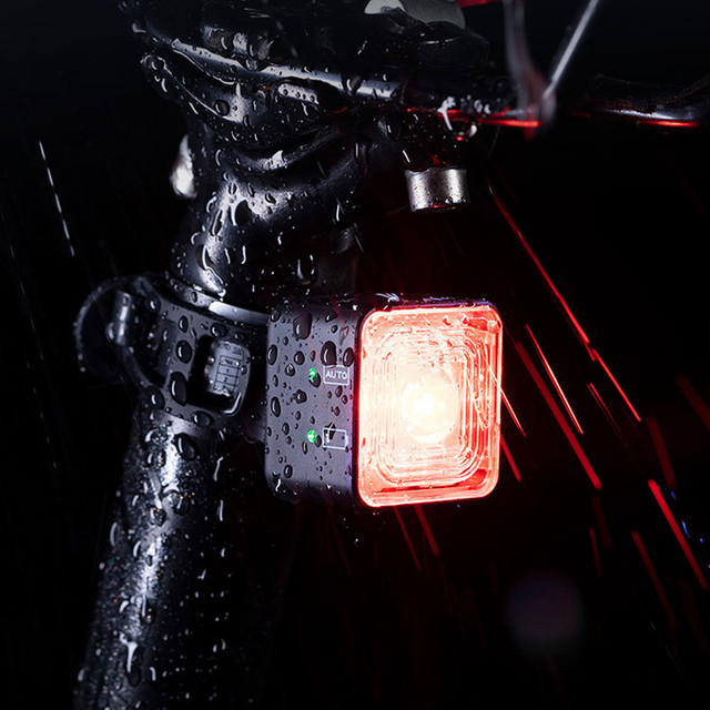 2-in-1 Alogy Fahrrad-Rücklicht, intelligente Fahrrad-Taschenlampe, wasserdichtes Vorder- und Rücklicht, 120 lm, IP66