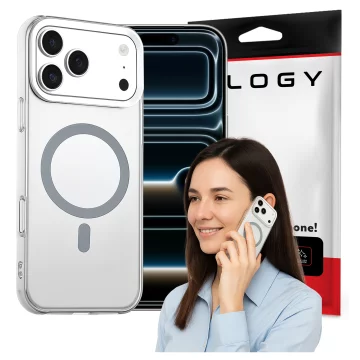 Hülle für Apple iPhone 16 Pro Max Alogy MagSafe Hybrid Matte Case Matte Cover mit Linsenschutz Schwarz