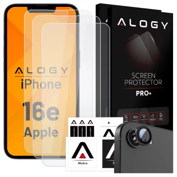 Alogy Glass Pack 3x Gehärtetes Glas für den Bildschirm 9h Glas für das Objektiv für Apple iPhone 14 Pro