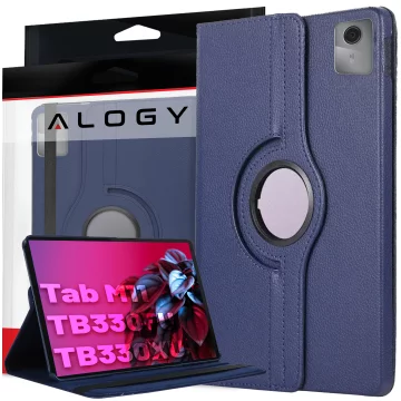 Pouzdro 360 pro Lenovo Tab M11 10,95" TB330FU / TB330XU / TB331FC otočný kryt na tablet Flip Cover Pouzdro Alogy Navy Blue
