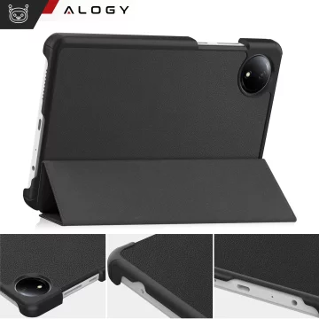 Etui ochronne do Redmi Pad SE 8.7" 4G Alogy Book Cover Case obudowa na tablet Czarne + Szkło i rysik