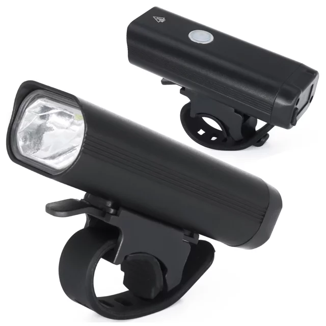 Lampka rowerowa przód LED SUPER JASNA 8H ŚWIECENIA przednia światło roweru 800LM 1800mah oświetlenie wodoodporna światełko na rower czarna