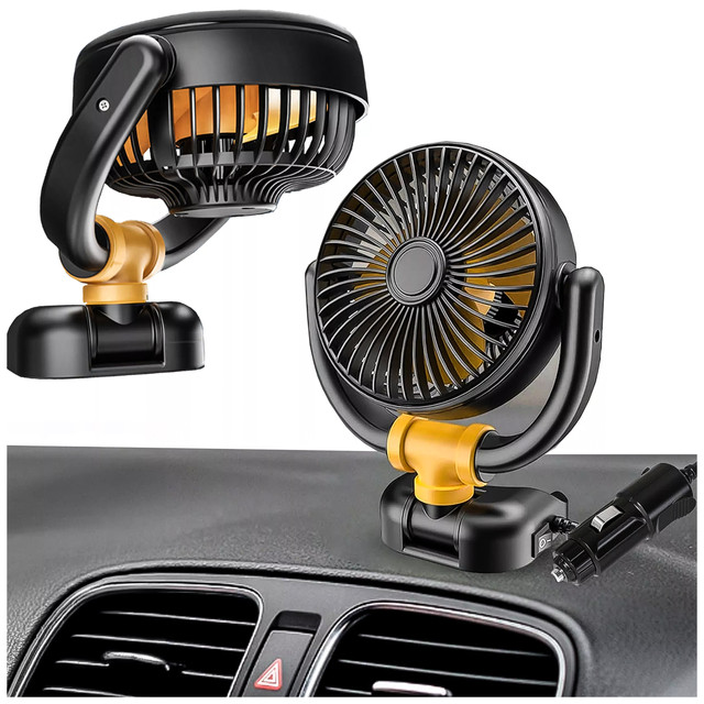 Malý ventilátor Mini ventilátor do auta pro kokpit Palubní deska Zapalovač cigaret pro auto 12V Quiet Alogy Car Black