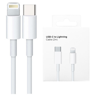 Kabel USB-C do Lightning do Apple iPhone iPad iPod 20W 2m BOX Biały