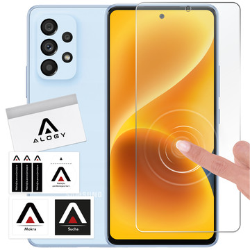 Hybridglas für Samsung Galaxy A53 5G Displayschutzfolie Alogy Flexi Glass 9H Hüllenfreundlicher flacher Displayschutz