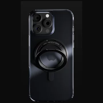 Etui UNIQ Swivix 360 Rotating Kickstand Czarny do iPhone 16 Pro Max