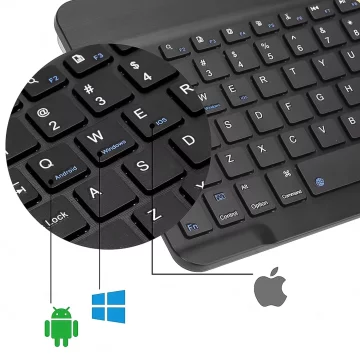 Universelle drahtlose 10-Zoll-Bluetooth-Tastatur