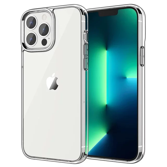 Armored Alogy Hybrid Case for Apple iPhone 13 Pro with camera cover Transparent