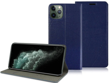 Etui z klapką portfel Alogy skórzane obudowa do Apple iPhone 11 Pro Granatowe