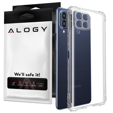 ShockProof Alogy Armor Case for Samsung Galaxy M53 5G Transparent
