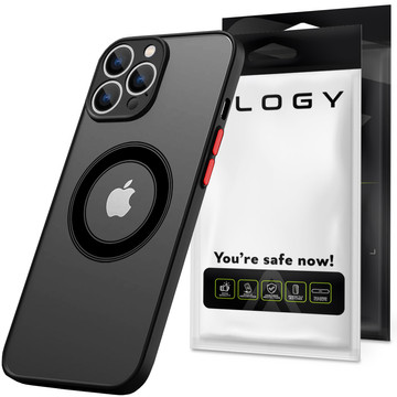 Case for Apple iPhone 13 Pro Max Alogy Hybrid Mag Case for MagSafe with camera protection matte black