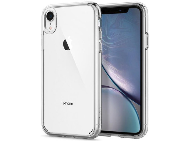 Etui Spigen Ultra Hybrid Apple iPhone Xr Crystal Clear +Szkło Alogy