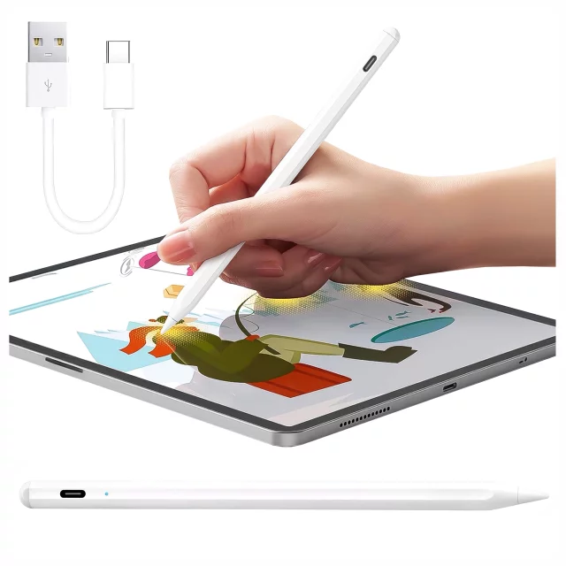 Rysik Alogy Stylus Pen Pencil dotykowy do ekranów telefonu tabletu do Apple iPad / iPhone Biały
