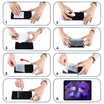 Alogy Hydrogel-Schutzfolie für Tablet für Samsung Galaxy Tab A8 10,5 Zoll 2021 SM-X200 SM-X205