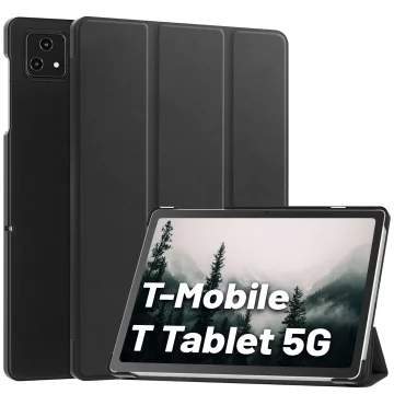 Glass case for T-Mobile T Tablet 5G 10.36" tablet case Alogy Book Cover Case Black Free Stylus