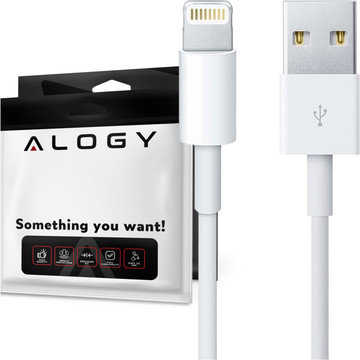 100cm Alogy kabel USB to Lightning White kabel