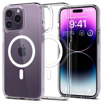 Spigen Ultra Hybrid Mag case for Apple iPhone 14 Pro Max White Glass