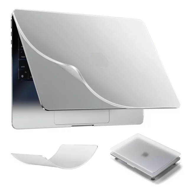 Etui ochronne do Apple Macbook Air 15 M2/M3/M4 2023/2024/2025 Alogy AirGuard™ Elastyczna obudowa Matowa Przezroczysta Biel